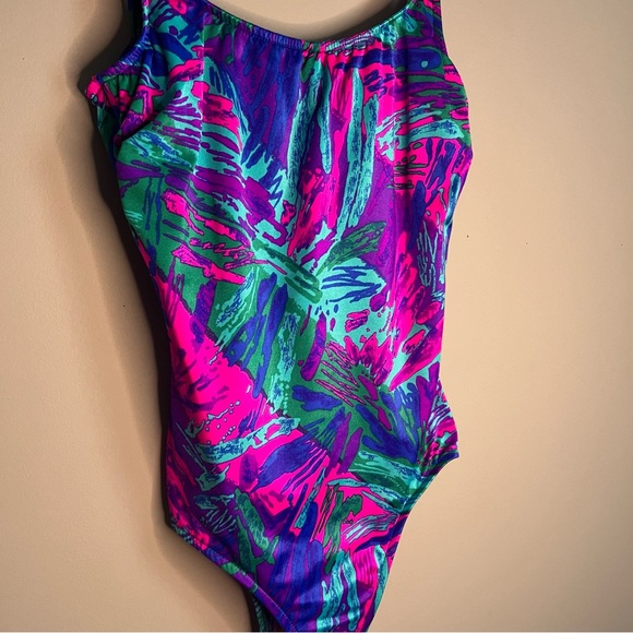 Neon 80's Maxine of Hollywood‎ One Piece Swimsuit - Picture 7 of 7